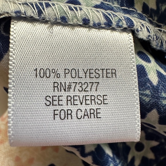 Floral Blue Long Sleeve Nightgown (or Dress) - Picture 4 of 6